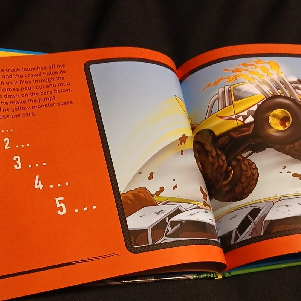 Monster Trucks Hardcover Book By Hot Wheels. Read 3 TEXAS HEB